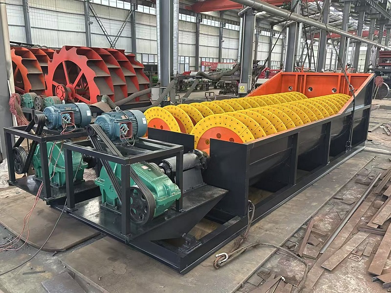 Spiral sand washer